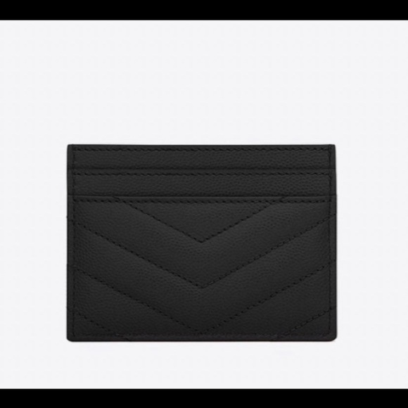 Authentic Saint Laurent Monogram Card Case BLACK - Picture 3 of 9